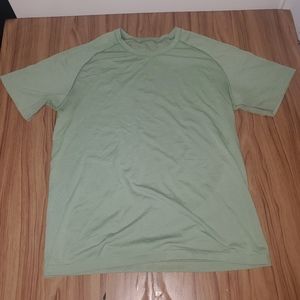 Lululemon Metal Vent Tech Short Sleeved Shirt Men's Medium Laurel Arctic Green